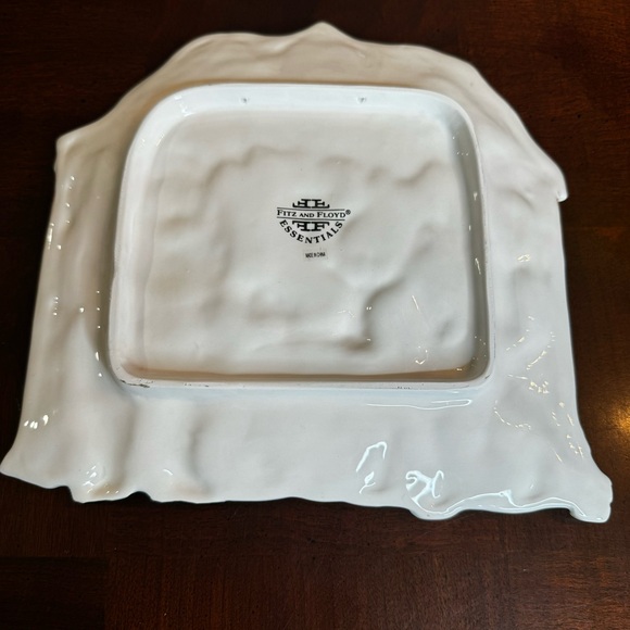 Fitz and Floyd Deer Santa Canape Dessert Serving Tray Platter Dish - Picture 5 of 9